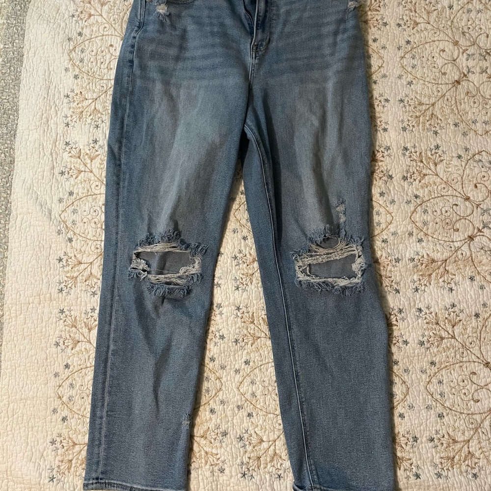American Eagle High Rise Mom Jeans Size 14 Long